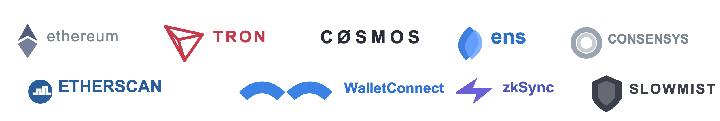imToken 连接 Ethereum、TRON、Cosmos、ENS、Etherscan、WalletConnect、zkSync 和 SlowMist 等 Web3 生态资源